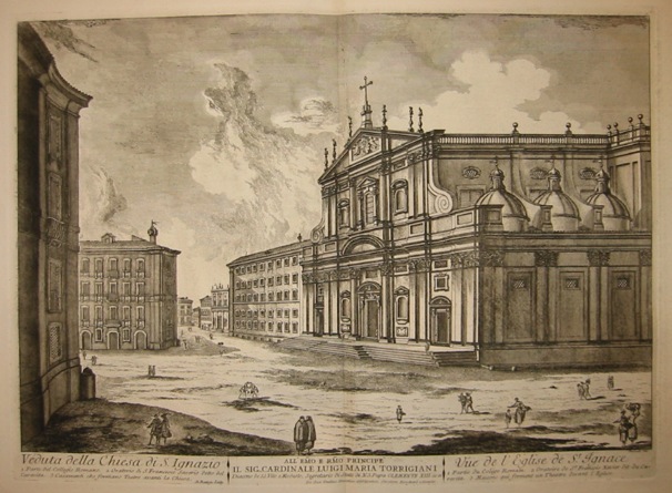 Barbault Jean (1718-1762) Veduta della Chiesa di S.Ignazio 1763 Roma